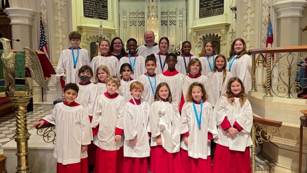 St. Luke's Choristers Visit Grace Church Cathedral in Charleston, South Carolina